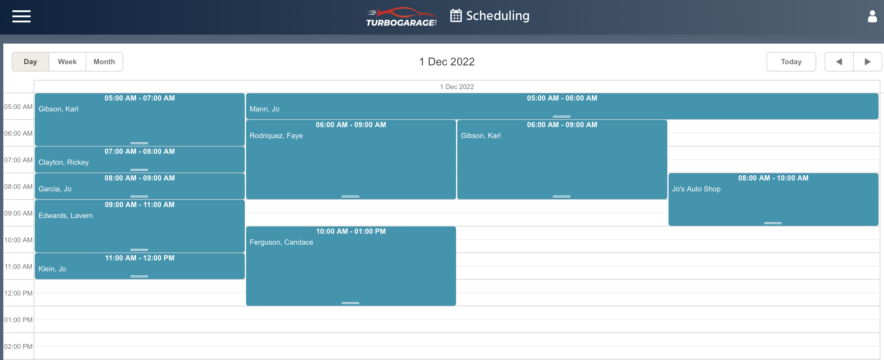 Auto repair appointment scheduling software